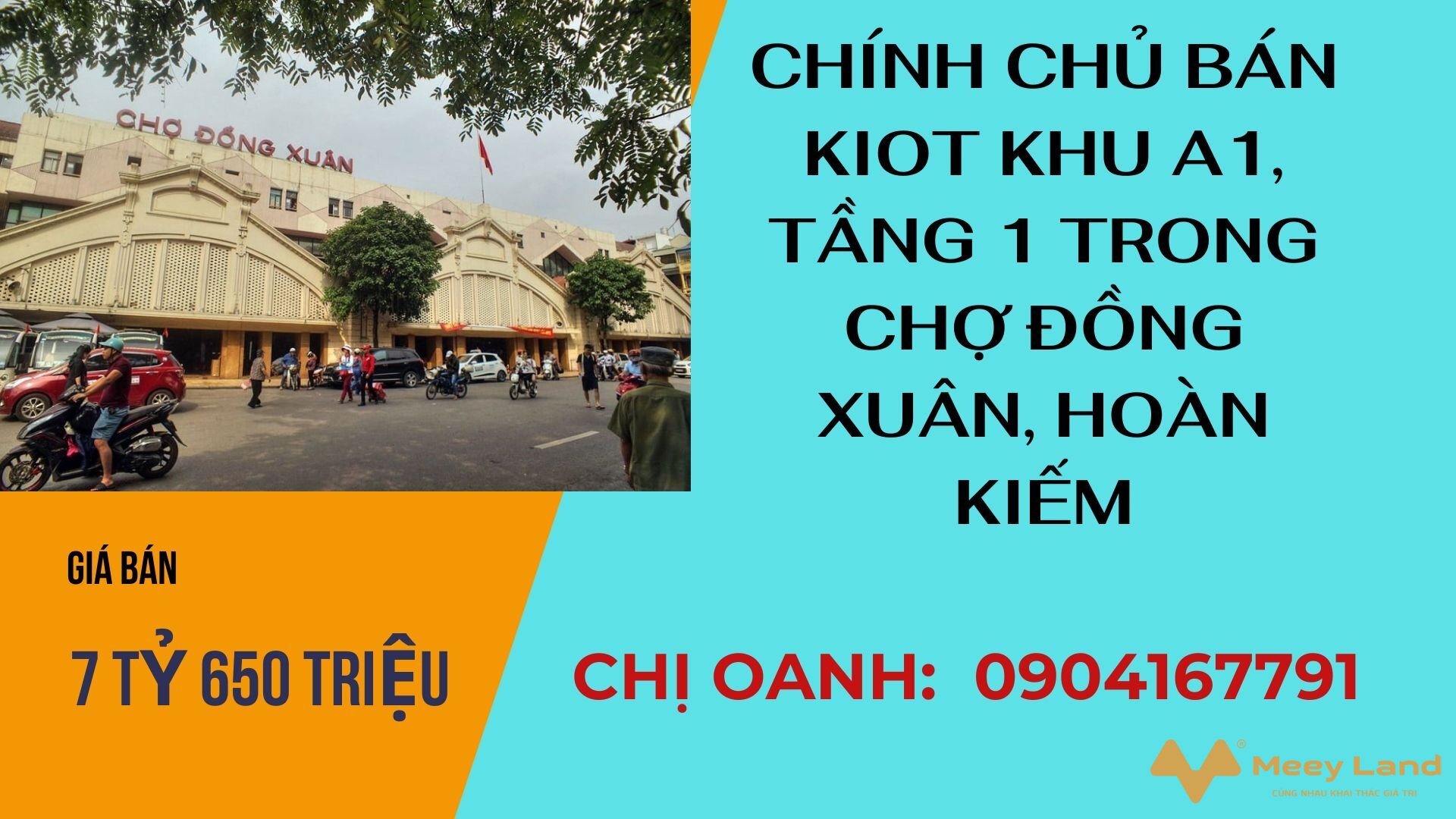 Chính chủ cần bán gấp kiot đang kinh doanh bán buôn giày dép ở khu a1, tầng 1 trong chợ đồng xuân