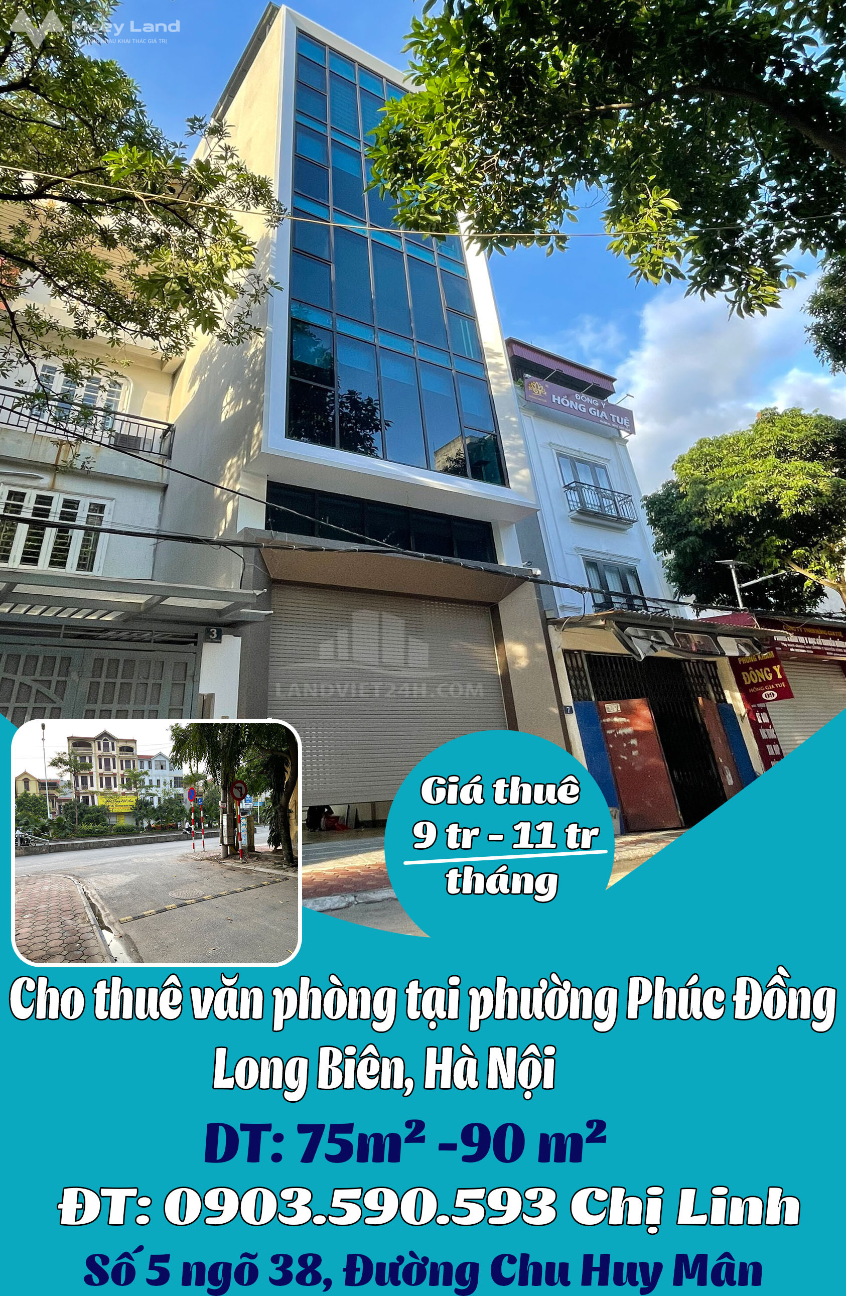 Cho thuê văn phòng tại phường Phúc Đồng, Long Biên, Hà Nội-01
