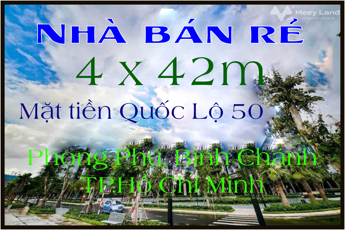Bán rẻ nhà phố 168m2 mặt tiền Quốc Lộ 50 Phong Phú, Hồ Chí Minh-01