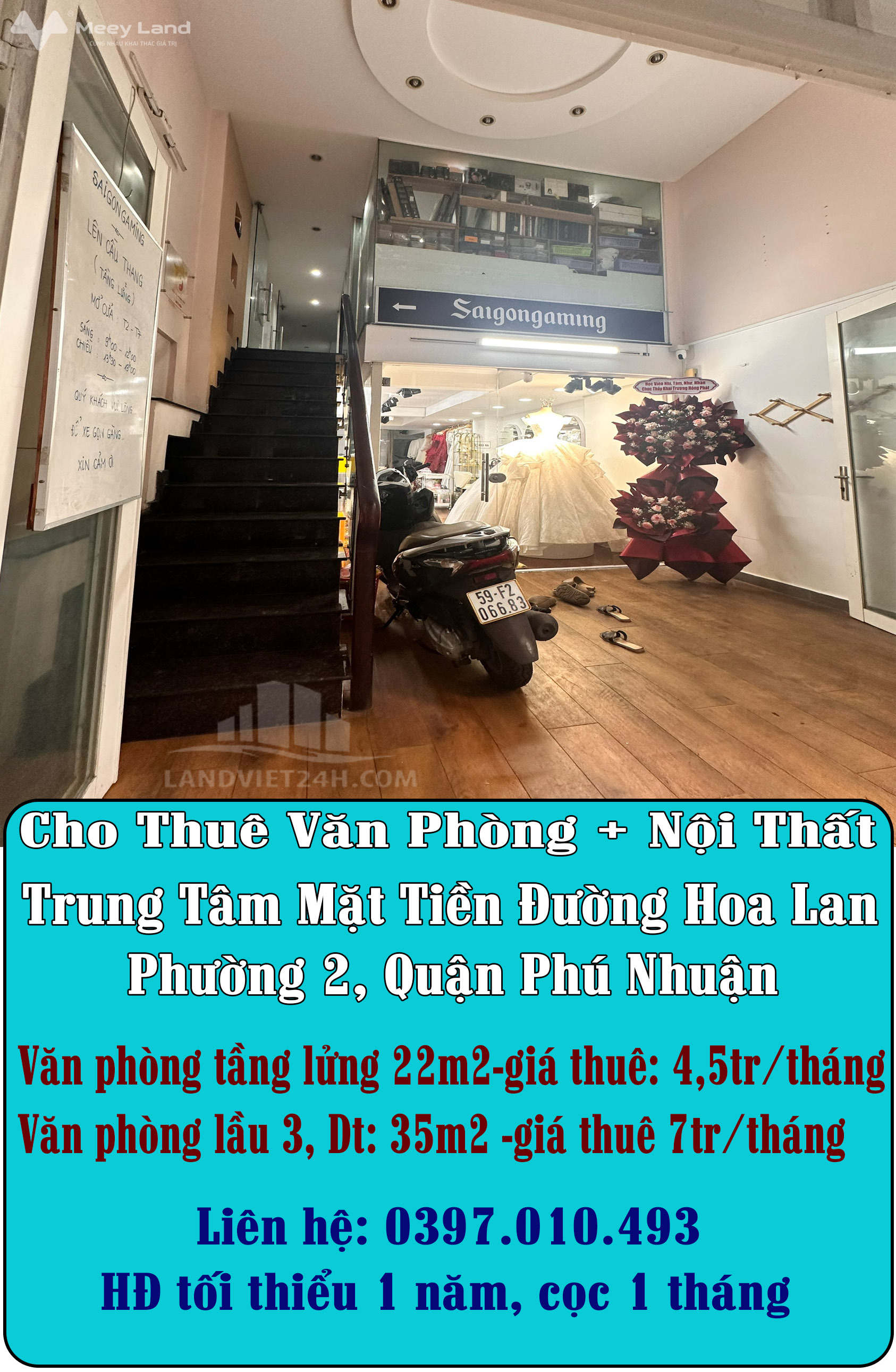 Cho thuê văn phòng + nội thất trung tâm mặt tiền đường Hoa Lan, Phường 2, Quận Phú Nhuận-01
