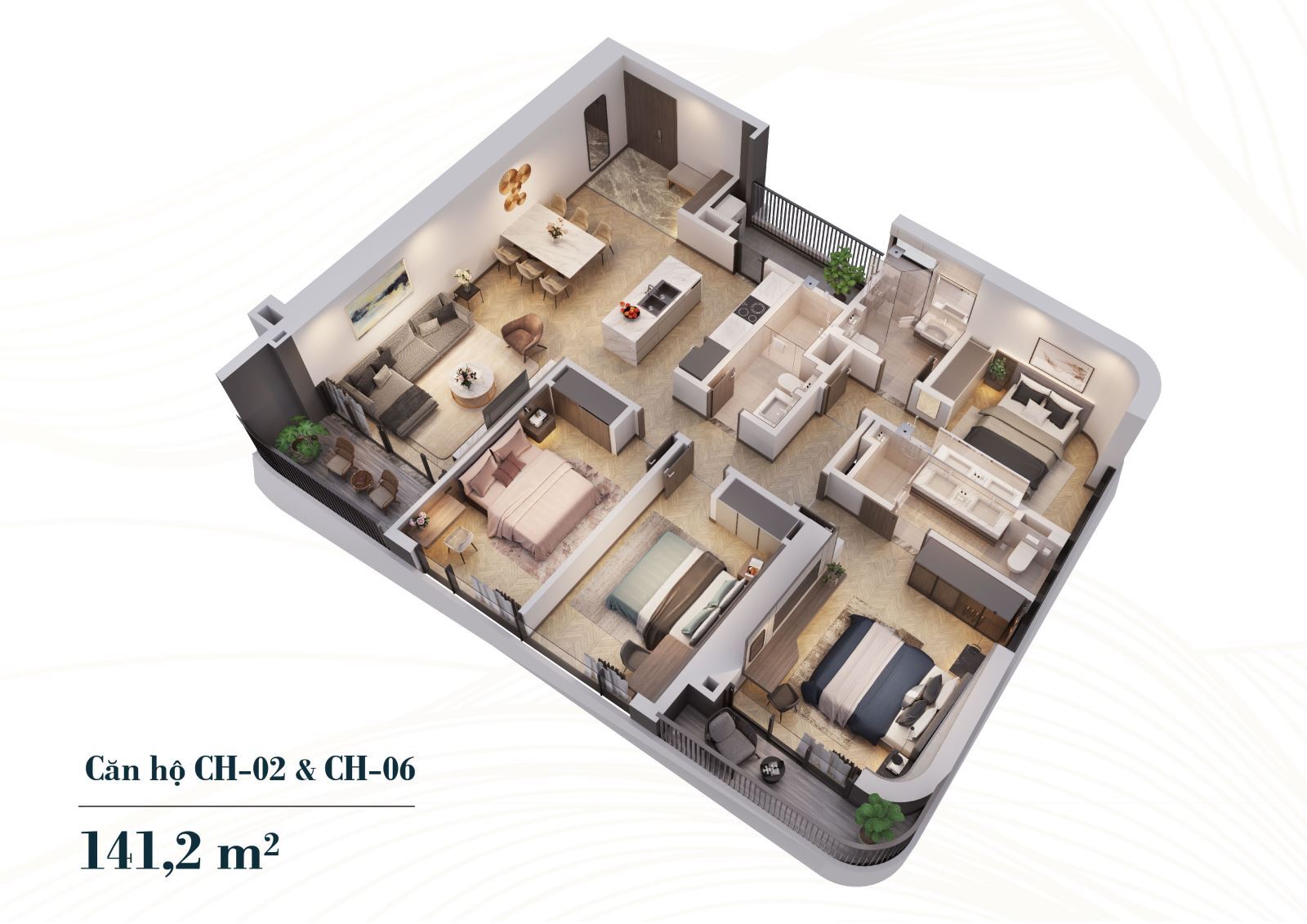 Bán căn hộ chung cư cao cấp N01T6 Ngoại Giao Đoàn 142m2, 4 phòng ngủ, căn góc