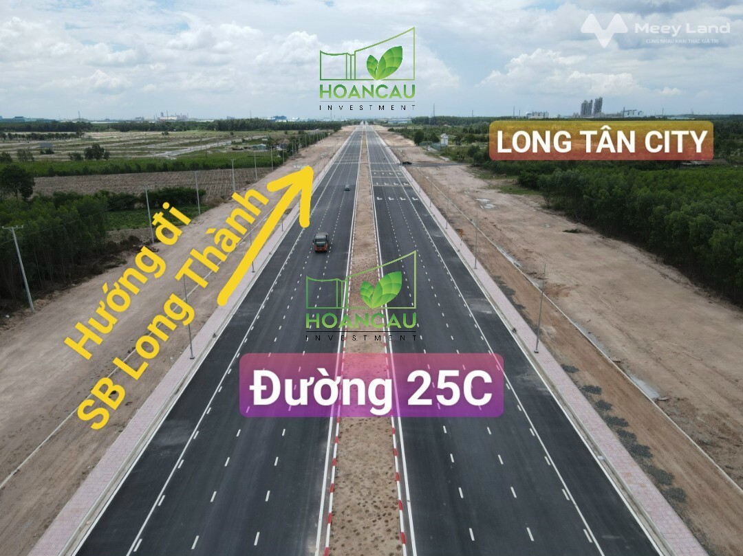 Đất thổ cư ngang 22m mặt tiền 25C nối cổng chính sân bay Long Thành-01