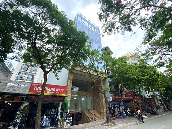 Cho thuê tòa văn phòng 9 tầng xây mới mặt phố Vũ Tông Phan 145m2 mặt tiền 9m giá 150 triệu/tháng-03