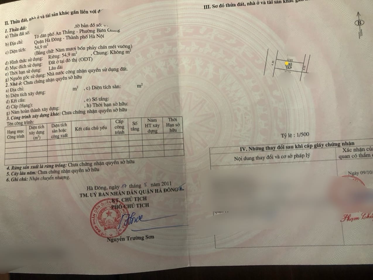Chính chủ gửi bán 55m2, 2 mặt tiền, đất trục chính kinh doanh, ô tô tại An Thắng, Biên Giang, Hà Đông-01
