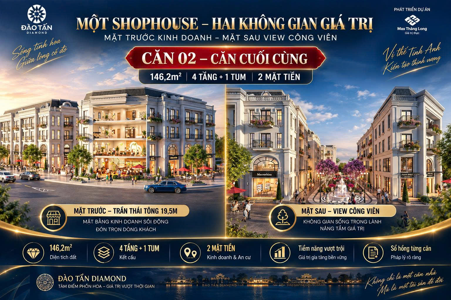 4-bedroom house for sale, 146 m², Trường An